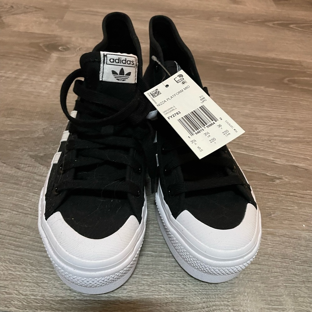 Adidas platform mid shoes